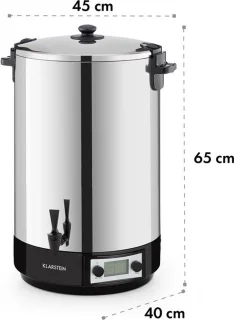 Klarstein Konfistar 50 Digital Weckautomaat 50L Zilver