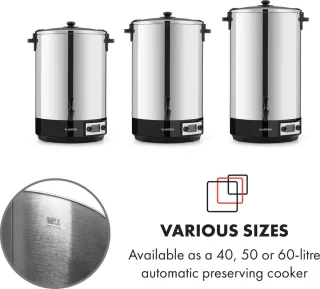Klarstein Konfistar 50 Digital Weckautomaat 50L Zilver
