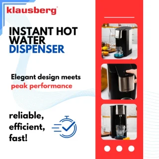 Klausberg KB7877 Hot Water Dispenser 2,5L Zwart/RVS