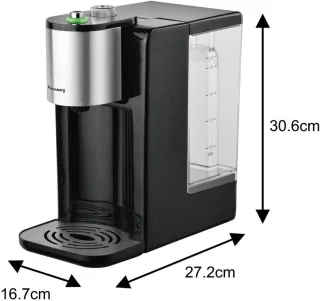 Klausberg KB7878 Hot Water Dispenser 2,2L Zwart/RVS