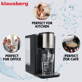 Klausberg KB7878 Hot Water Dispenser 2,2L Zwart/RVS