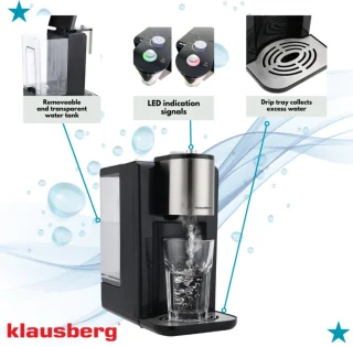 Klausberg KB7878 Hot Water Dispenser 2,2L Zwart/RVS
