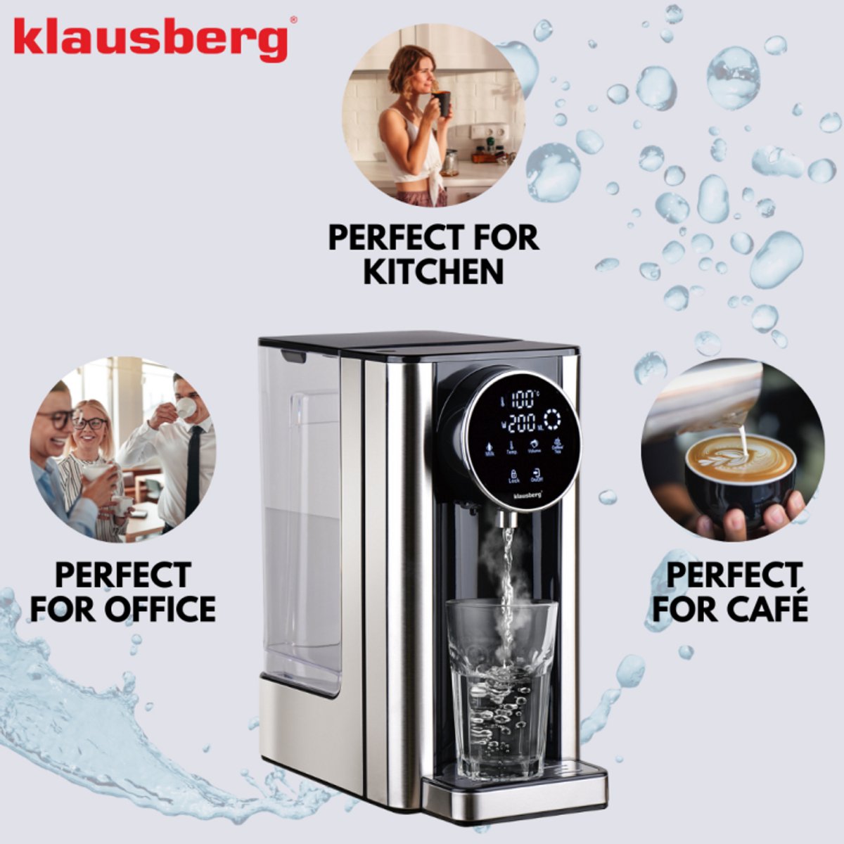 Klausberg KB7880 Heetwaterdispenser 2,7L