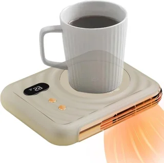Koffie mok verwarmer 20x16x4 cm wit