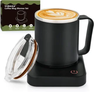 Koffiekopjeswarmer 400 ml zwart