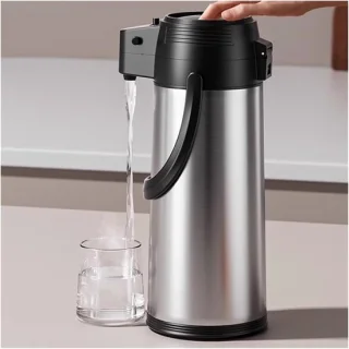 Koffiepompfles thermoskan dispenser 3 liter roestvrij staal