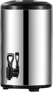 Koffieurne drankdispenser rvs ketel warmhoudbak 8 of 10 liter zilver
