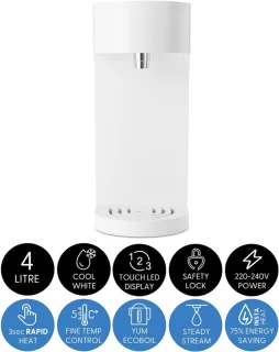 Lexium Instant Waterkoker Heetdispenser met Afneembaar Reservoir