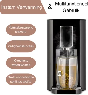 LifeStages HW 550 Warmwaterdispenser Zwart