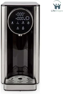 LifeStages Warmwaterdispenser Aluminium/Zwart