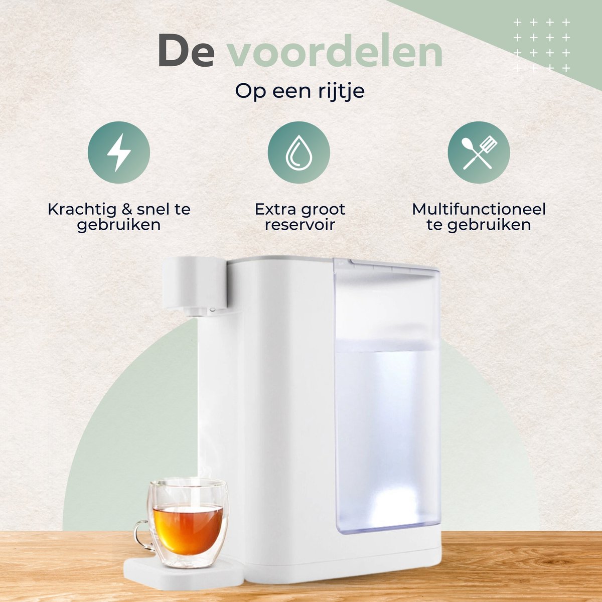 Luxe Instant Heetwaterdispenser 3L 2000W