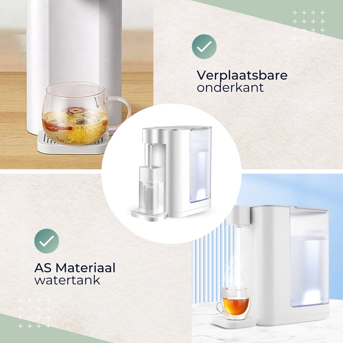 Luxe Instant Heetwaterdispenser 3L 2000W