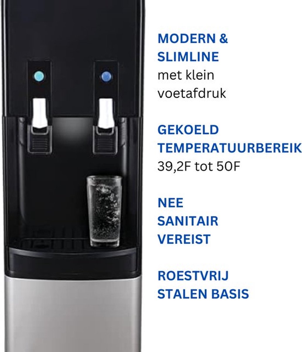 Luxe Waterdispenser 3L Zwart Thuis & Kantoor