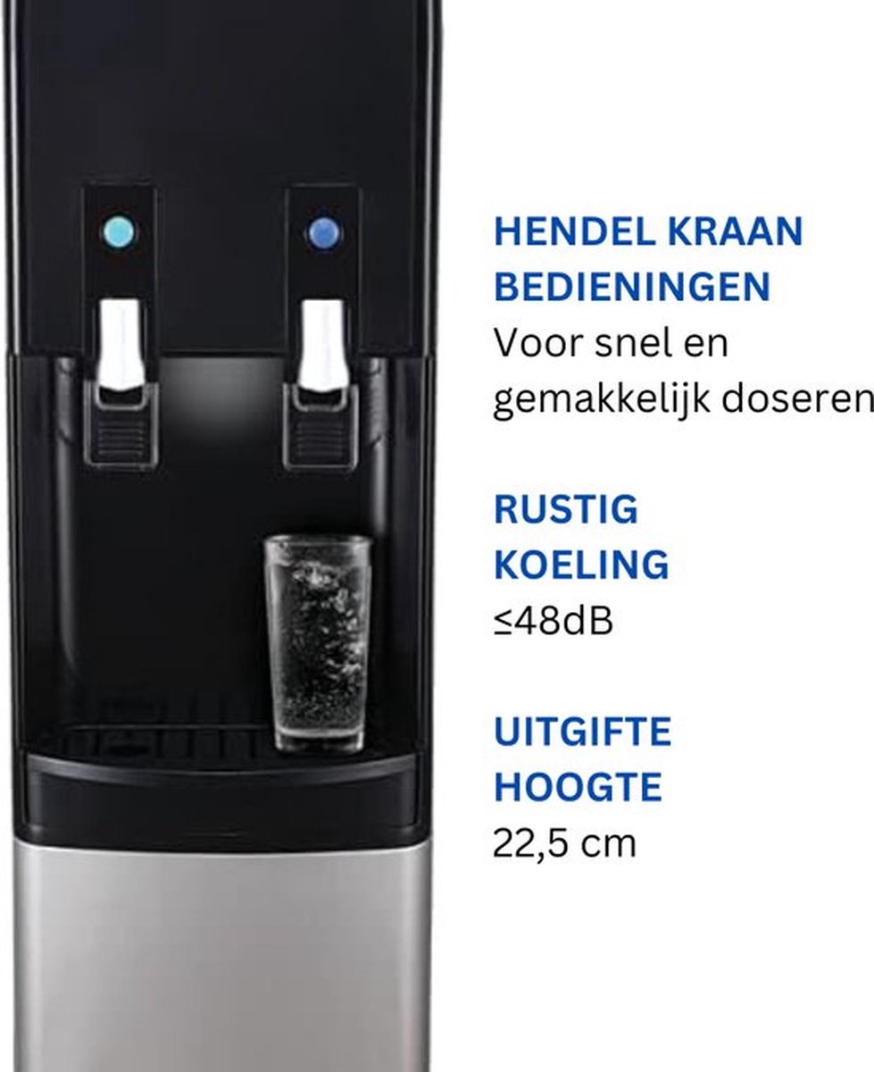 Luxe Waterdispenser 3L Zwart Thuis & Kantoor