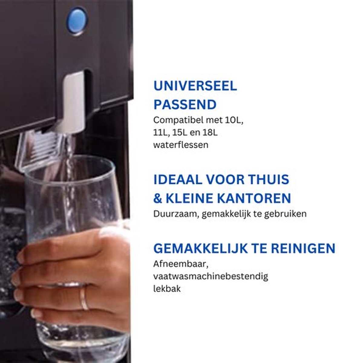 Luxe Waterdispenser 3L Zwart Thuis & Kantoor