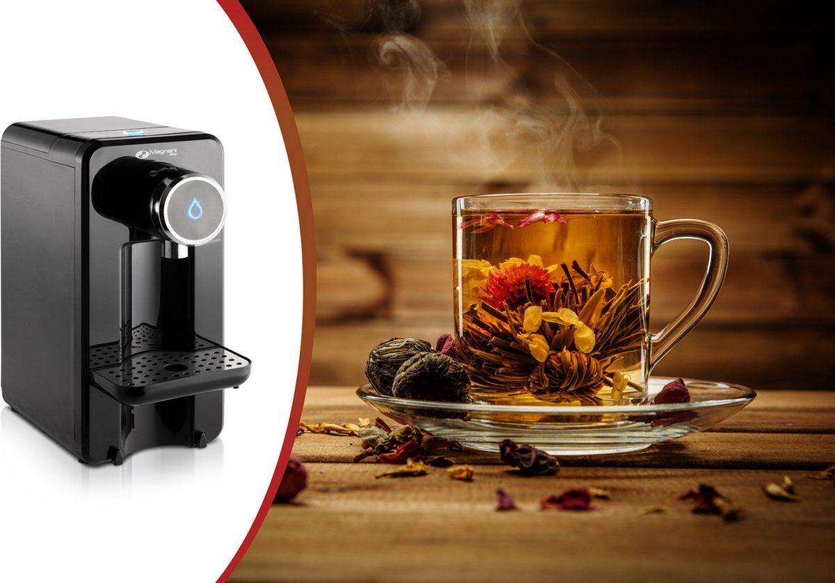 Magnani Warmwaterdispenser 2,5L Zwart Staal Elektrisch