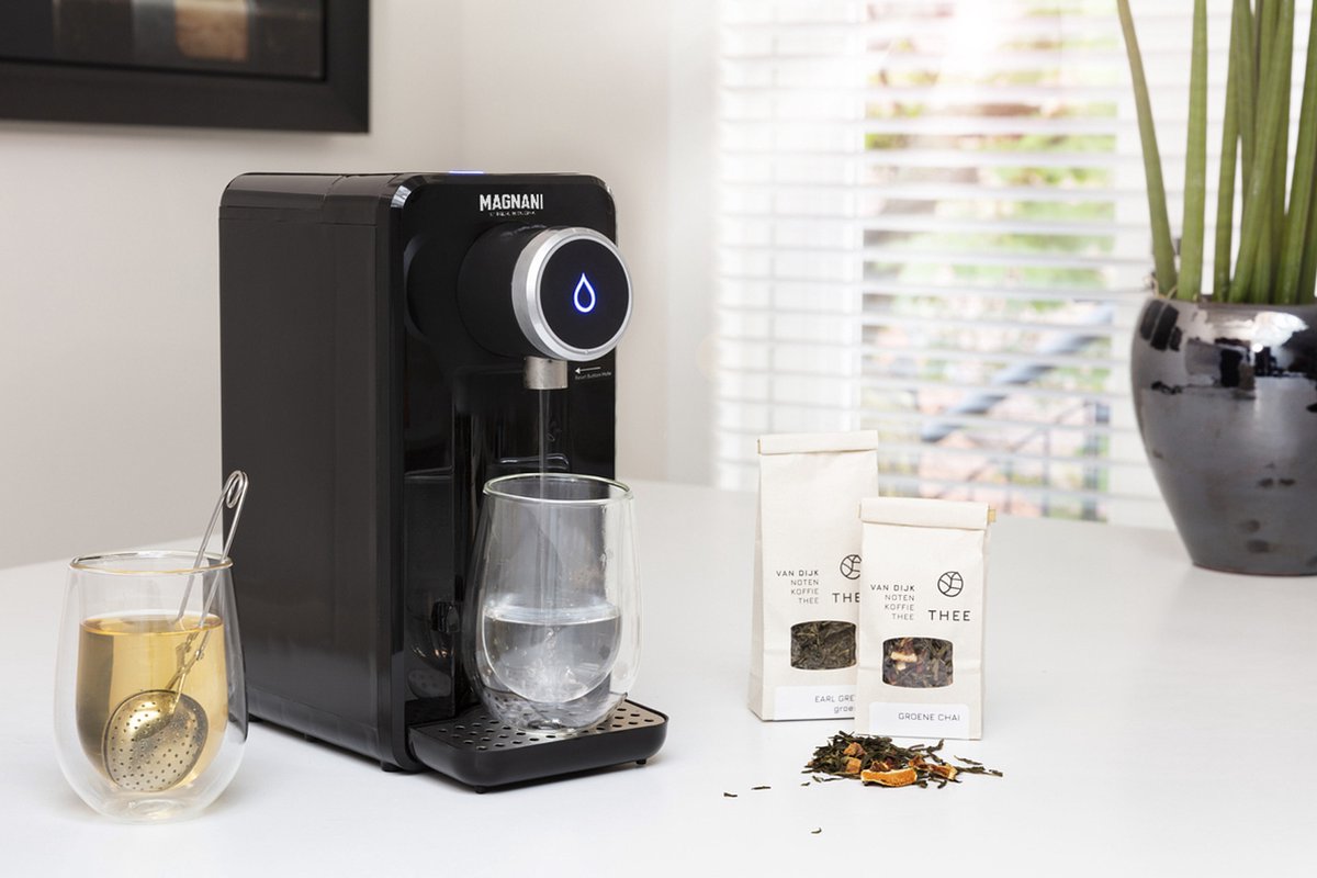 Magnani Warmwaterdispenser 2,5L Zwart Staal Elektrisch
