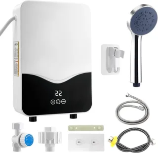 Mini doorstroomboiler 19x28 cm wit