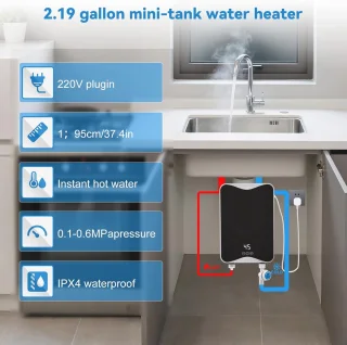Mini doorstroomboiler 5,5 kW (230V)