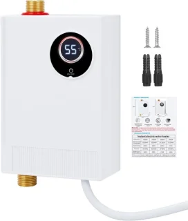Mini Doorstroomboiler Keuken - 11.5 x 11.5 x 20 cm - Wit