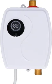 Mini doorstroomverwarmer 2.5 gallon wit