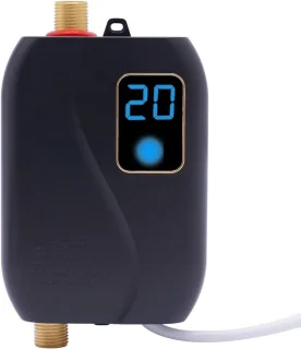 Mini tankloze doorstroomboiler zwart