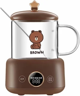 Mini waterkoker geel bruin