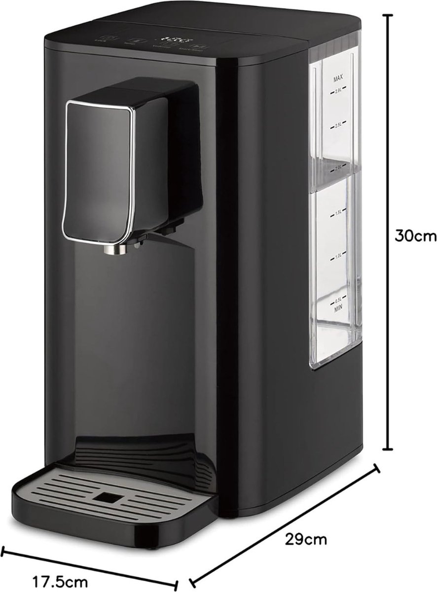 MKSS® Heetwaterdispenser Zwart