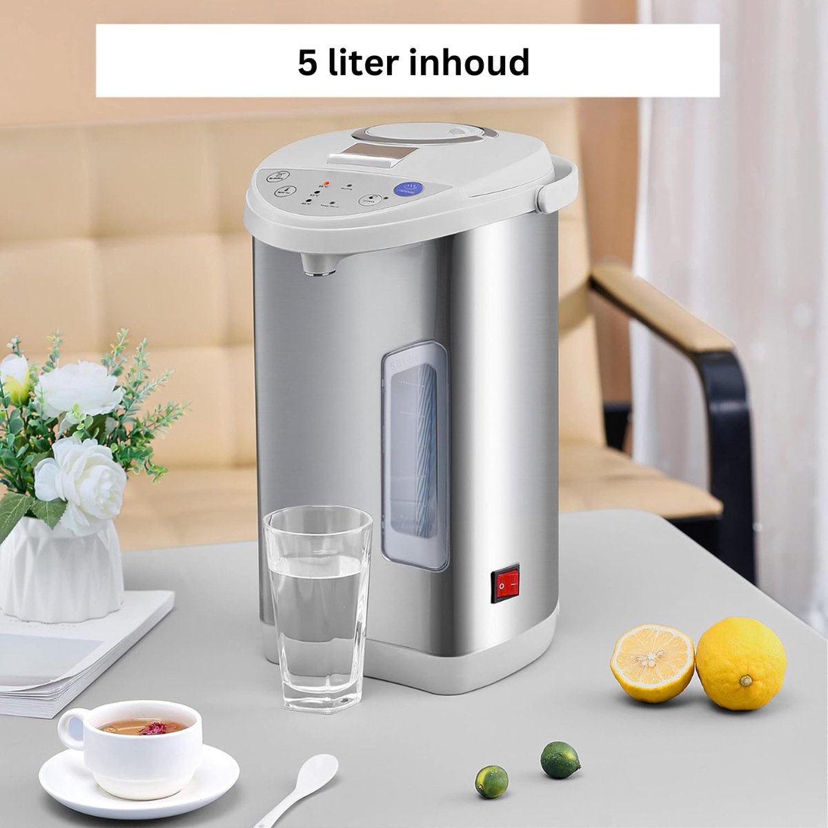 MKSS Luxe Heetwaterdispenser Roestvrij Staal