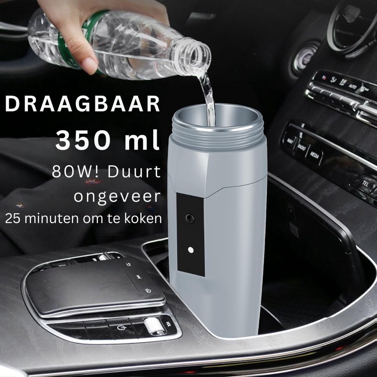 MKSS Waterkoker 12V Auto Grijs