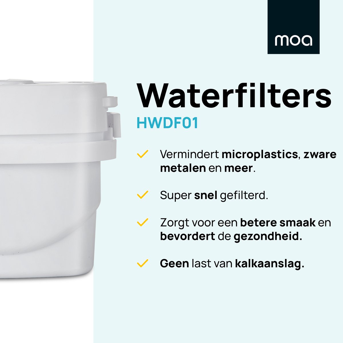 Wat vinden we goed aan de MOA Filters voor HWD30B Heetwaterdispenser - 3 Stuks - Wit