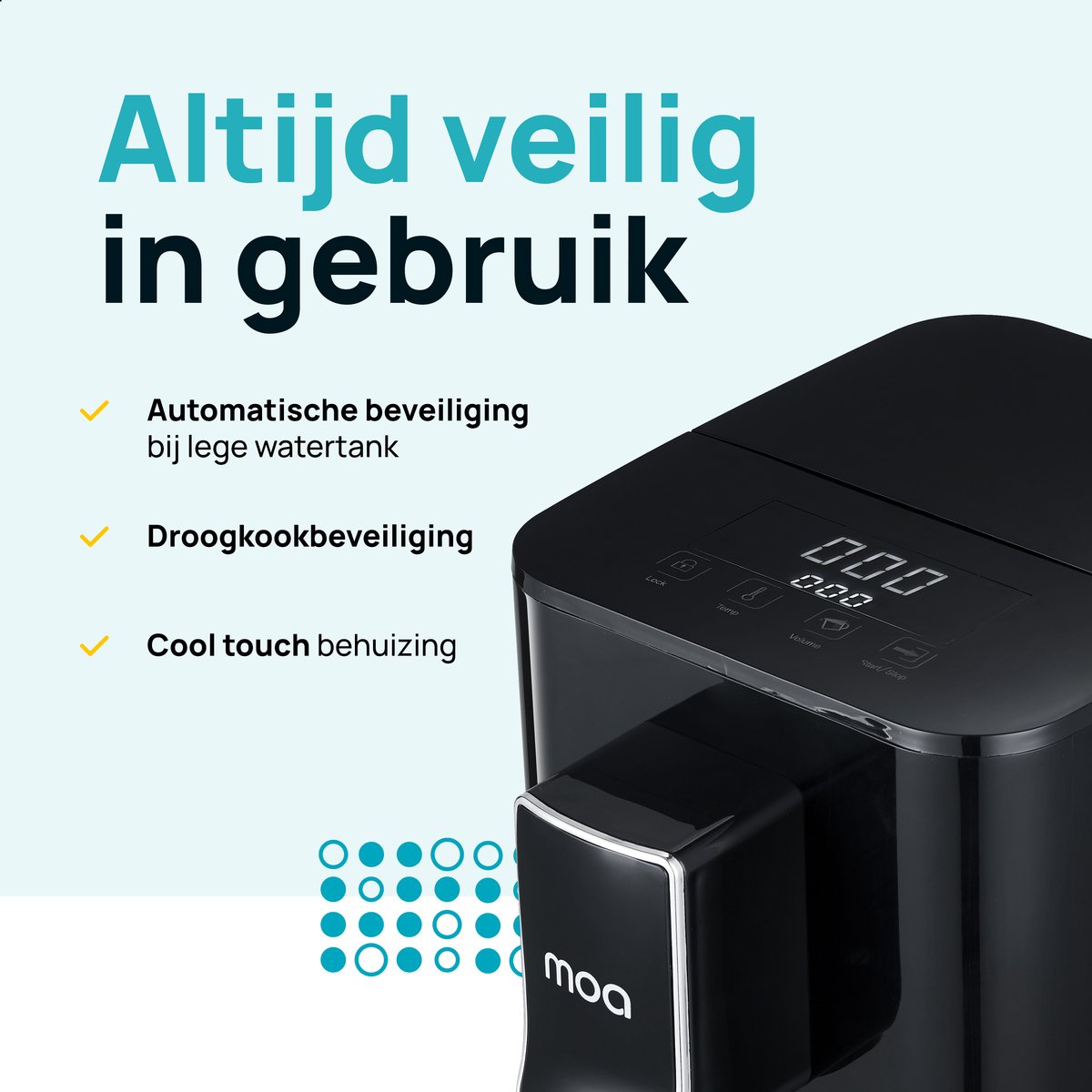 MOA Heetwaterdispenser 2.5L RVS