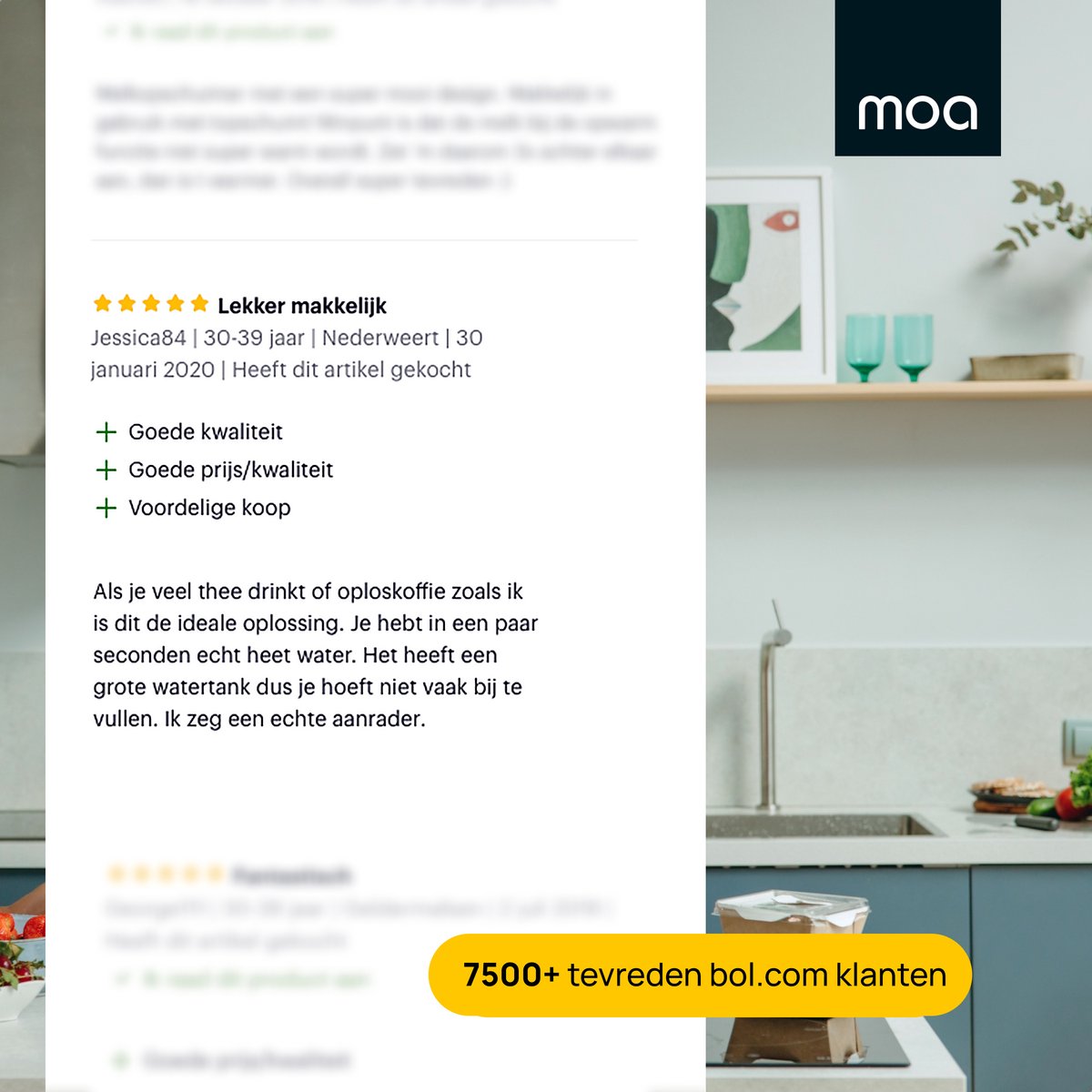 MOA Heetwaterdispenser 2.5L RVS