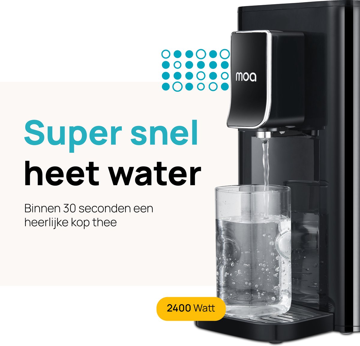 MOA Heetwaterdispenser 2.5L RVS