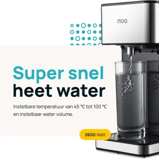 MOA Heetwaterdispenser 2,7L RVS Zilver