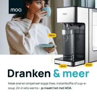 MOA Heetwaterdispenser 2,7L RVS Zilver