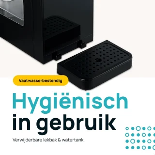 MOA Heetwaterdispenser 2,7L RVS Zwart