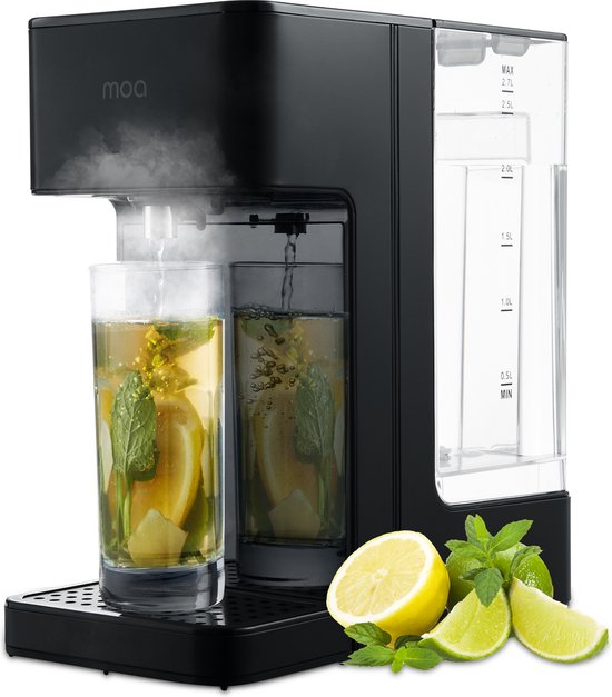 MOA Heetwaterdispenser 2,7L RVS Zwart review