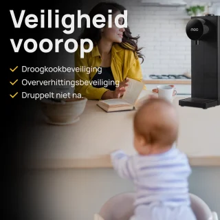 MOA Heetwaterdispenser 2L Zwart