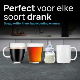 MOA Heetwaterdispenser 2L Zwart