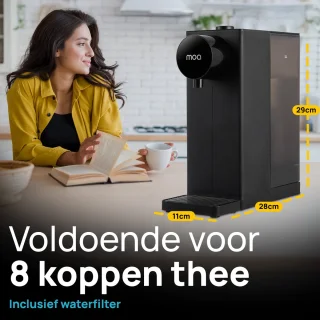 MOA Heetwaterdispenser 2L Zwart