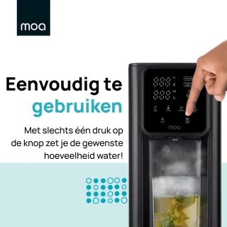 MOA Heetwaterdispenser 3L Zwart