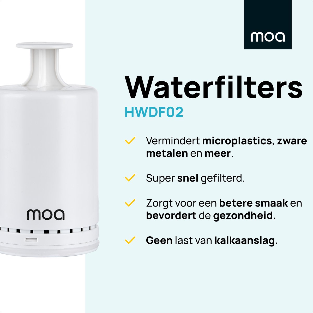 MOA HWD01B Heetwaterdispenser Filter 3-pack Wit