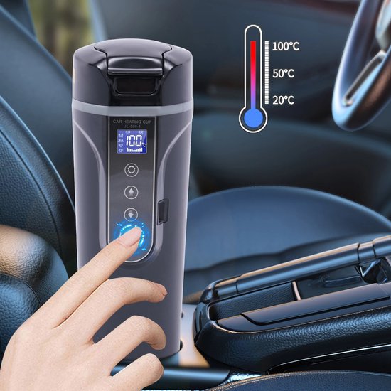 Mygroot Verwarmde Waterbeker 450ML Zwart