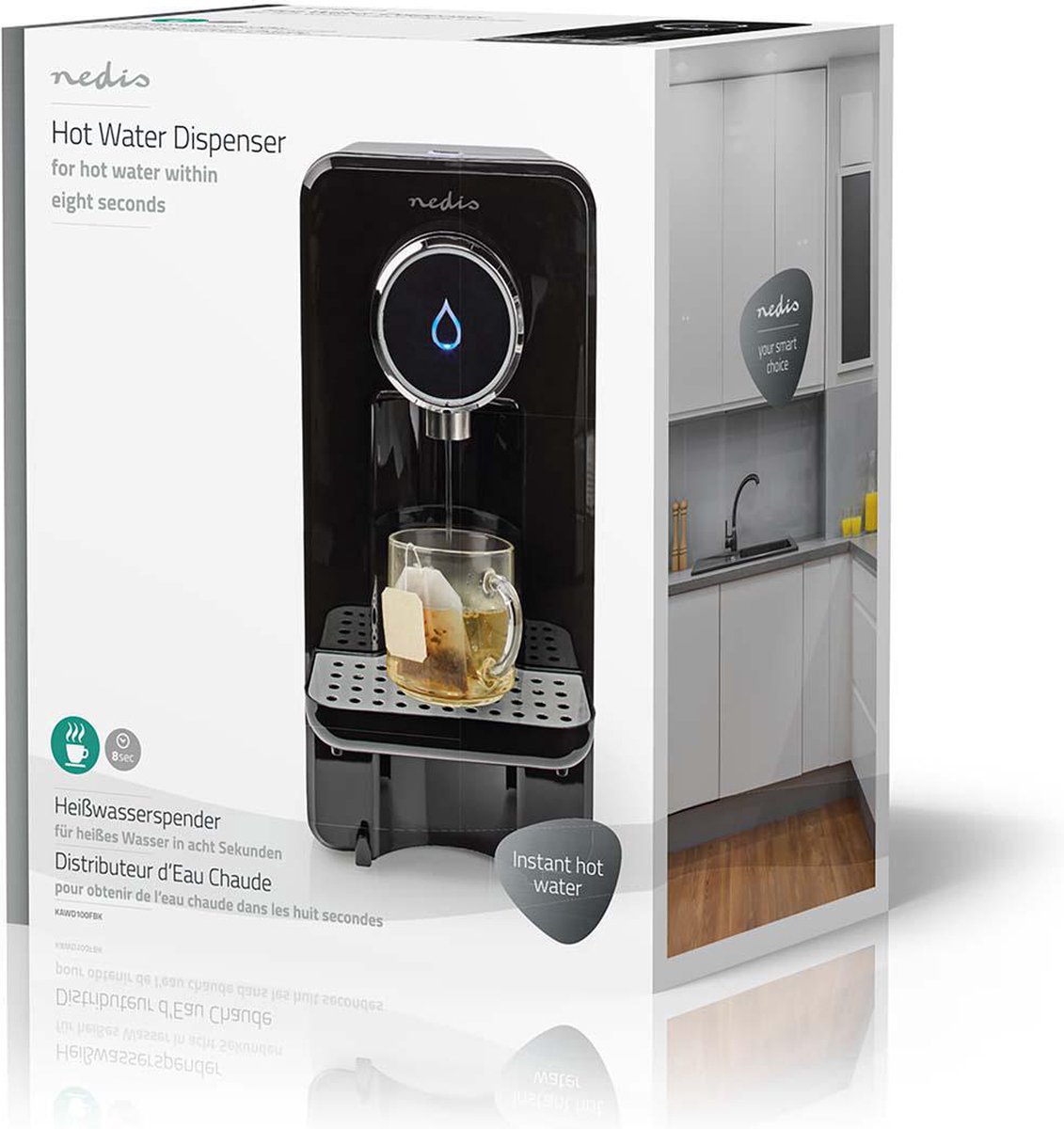Nedis Heetwaterdispenser 2600W 2,5L Zwart