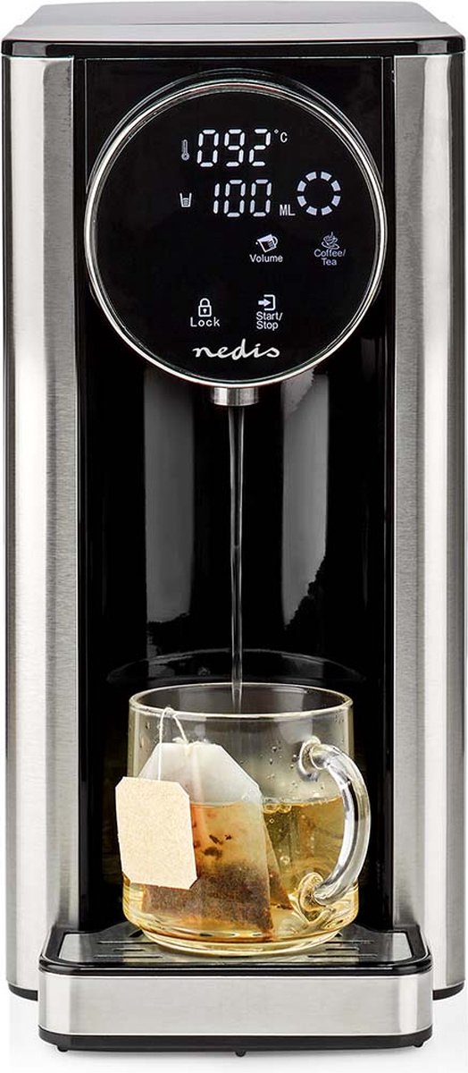 Nedis Heetwaterdispenser 2600W 2.7L Zwart Aluminium