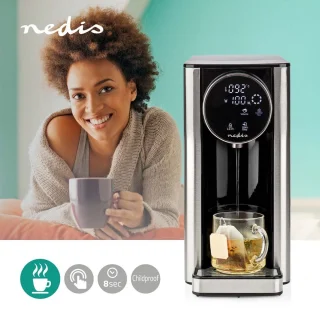 Nedis Heetwaterdispenser 2600W 2.7L Zwart Aluminium