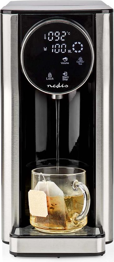 Nedis Heetwaterdispenser 2600W 2.7L Zwart Aluminium