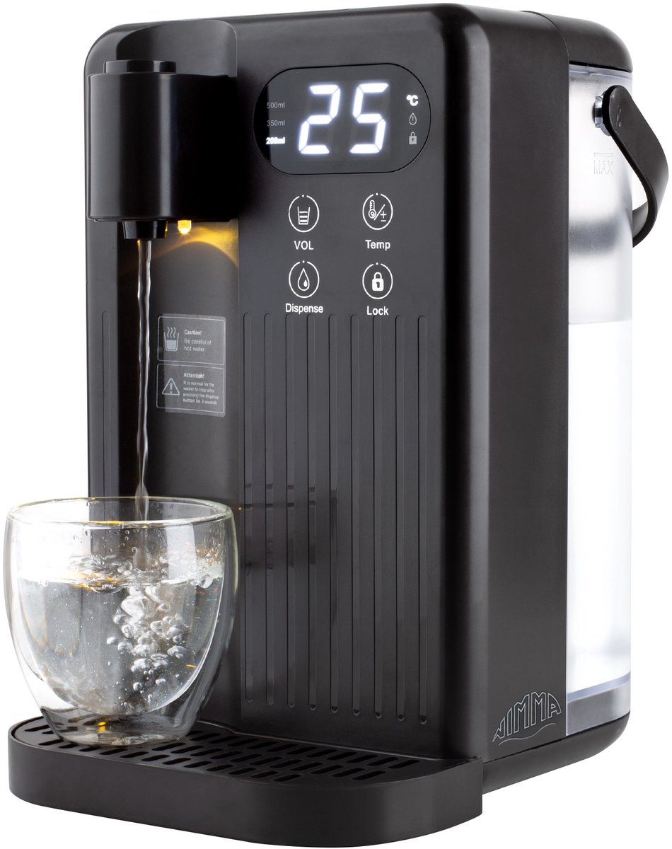 Nimma Heetwaterdispenser 3L Zwart