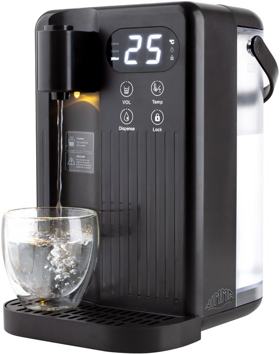 Nimma Heetwaterdispenser 3L Zwart